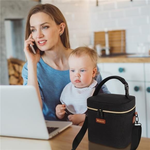 Breastmilk Cooler Bag with Ice Pack, Fits 6 Baby Bottles Up to 9 Ounce Insulated - Picture 6 of 6